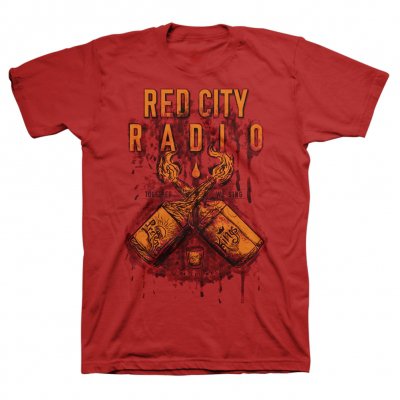 red-city-radio - Pretend Kings Tee (Heather Red)