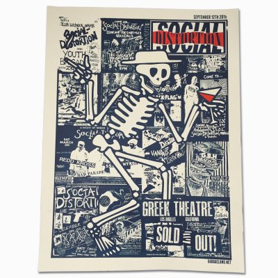 social-distortion - Los Angeles - Greek Theatre Screen Print