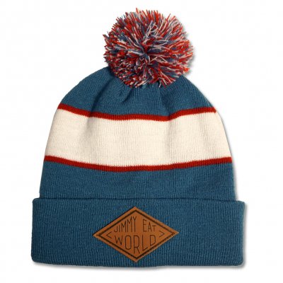 Jimmy Eat World - Leather Patch Pom Pom Beanie