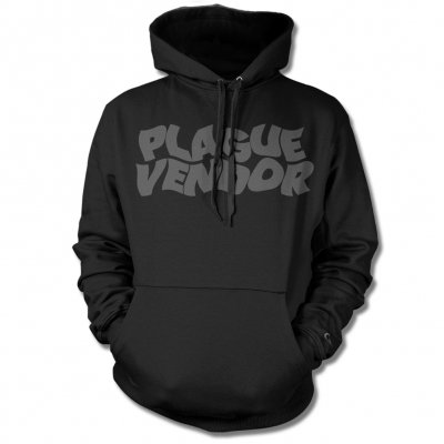 plague-vendor - Warped Logo Pullover Sweatshirt (Black)