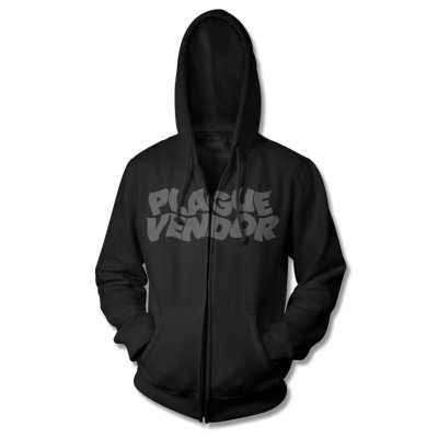 IMAGE | Warped Logo Zip Up (Black)