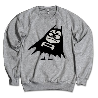 Bat Crew Neck (Heather Grey)