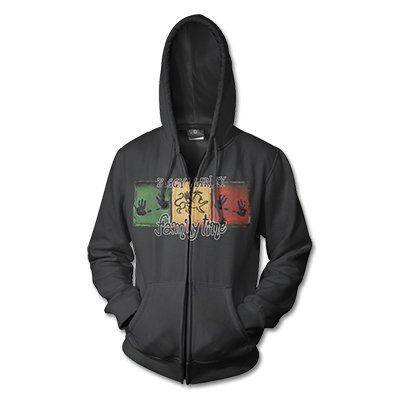 ziggy-marley - Lion Squares Zip Hood