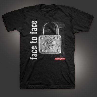 face-to-face - Lock T-Shirt (Black)