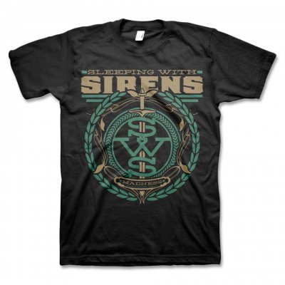 Sleeping with Sirens - SWS Crest T-Shirt (Green) - Men's