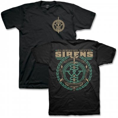 Sleeping with Sirens - SWS Crest Pocket Print T-Shirt (Green)