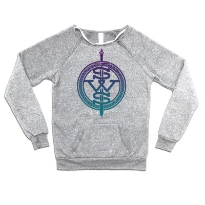 Sleeping with Sirens - Purple Fade Symbol Logo Sweatshirt (Heather Grey)