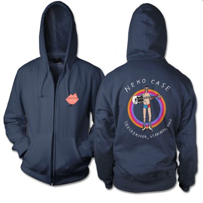 neko-case - Bulington’s Man-Skate Zip Up Sweatshirt (Navy)