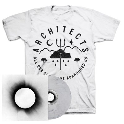 architects - All Our Gods Have Abandoned Us LP (White w/Black) + Pick T-Shirt Bundle