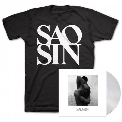 saosin - Along The Shadow LP (Clear) + Stacked Logo T-Shirt (Black) Bundle