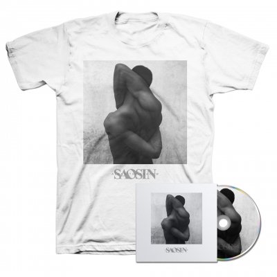 saosin - Along The Shadow CD + Along The Shadow T-Shirt (White) Bundle