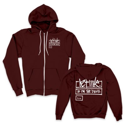 letlive - Jive Zip Up Sweatshirt (Burgundy)