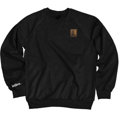 Letlive - ll. Embroidered / Leather Patch Crew Neck