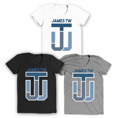 James TW - JTW Initials Fitted Tee