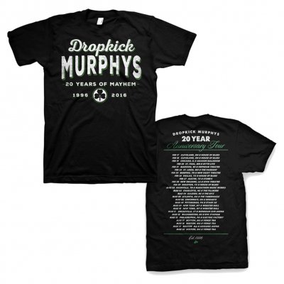 Dropkick Murphys - 20 Years of Mayhem Tour Tee