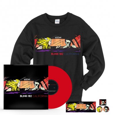blink-182 - California LP (Red) + Crewneck Bundle