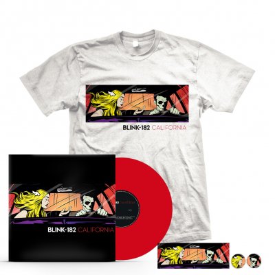 blink-182 - California LP (Red) + T-Shirt Bundle