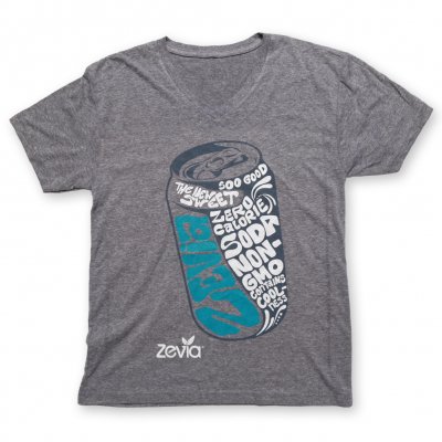 zevia - Abstract Can V-Neck Tee - Men's