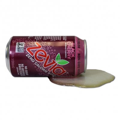 zevia - Black Cherry Fake Spilled Can