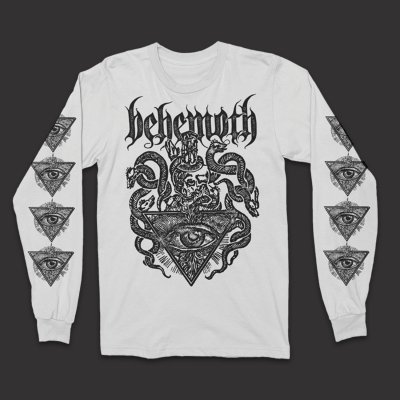 behemoth - Deathcrest Longsleeve T-Shirt (White)