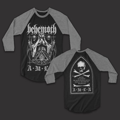 behemoth - Amen Raglan (Black/Snow)