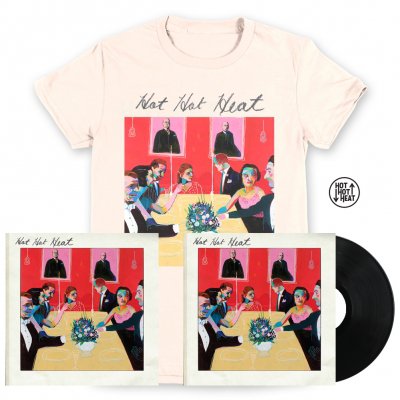 hot-hot-heat - Self Titled LP + Signed Lithograph Print + Album Cover Womens T-Shirt + Enamel Pin Bundle