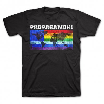 IMAGE | Rainbow Flag Tee (Black)