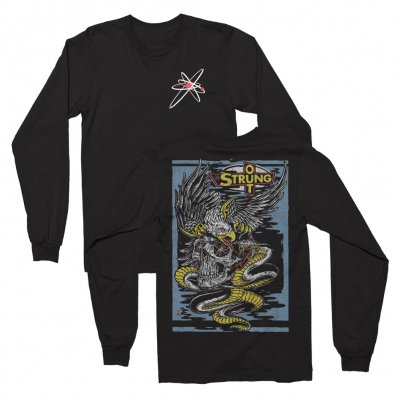 Eagle Skull Long Sleeve Tee (Black)