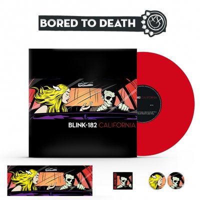 blink-182 - California LP (Red) + Accessories Bundle