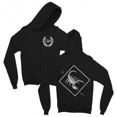 Death Spells - Scorpion Zip Up Sweatshirt (Black)