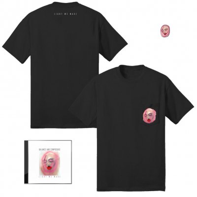 Light We Made CD + Pocket T-Shirt (Black) + Enamel Pin Bundle