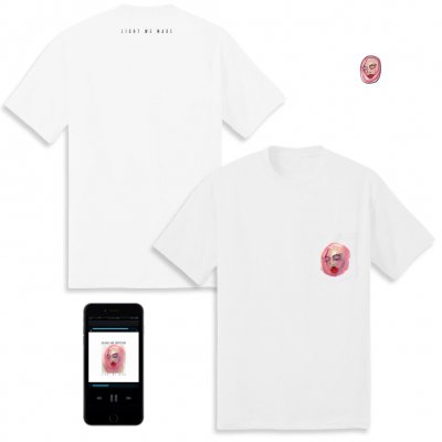 Light We Made Digital Album + Pocket T-Shirt (White) + Enamel Pin Bundle