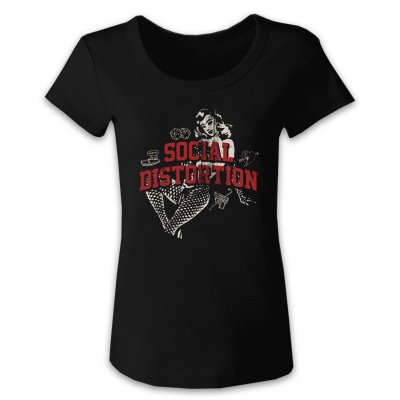 social-distortion - White Light Icon T-Shirt - Women's (Black)