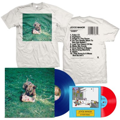 joyce-manor - Cody LP (Blue) + 2/15/09 Demos 7" + Album T-Shirt Bundle
