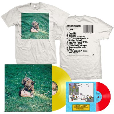 joyce-manor - Cody LP (Yellow) + 2/15/09 Demos 7" + Album T-Shirt Bundle