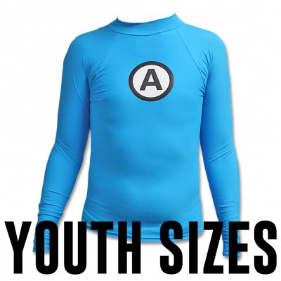Logo Rash Guard Youth - Blue
