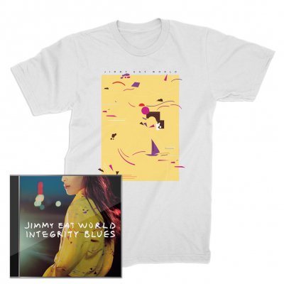 jimmy-eat-world - Integrity Blues CD + Pattern T-Shirt (White)