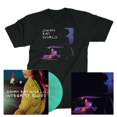 Jimmy Eat World - Integrity Blues LP (Turquoise) + Signed Litho + Get Right T-Shirt (Black)