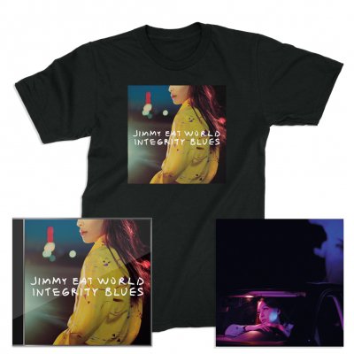 jimmy-eat-world - Integrity Blues CD + Signed Litho + Cover T-Shirt (Black)