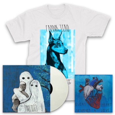 Frank Iero And The Patience - Parachutes LP (White) + Heart Giclee + Doberman T-Shirt (White)