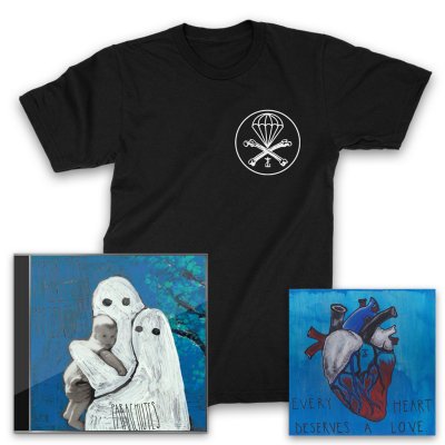 Frank Iero And The Patience - Parachutes CD + Heart Giclee + Parachute T-Shirt (Black)