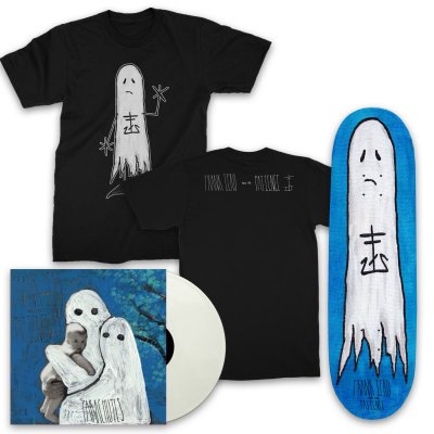 Frank Iero And The Patience - Parachutes LP (White) + Skateboard + Boozey T-Shirt (Black)