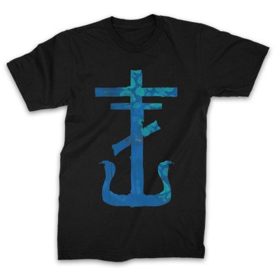 Frank Iero - Blue Cross T-Shirt (Black)
