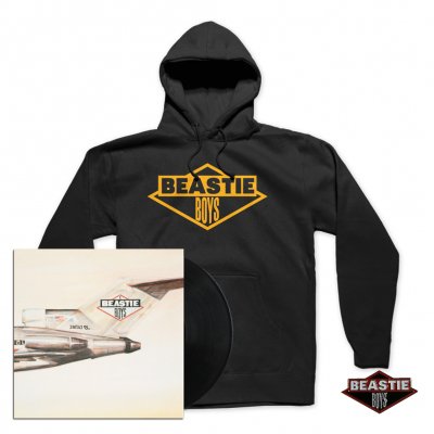 beastie-boys - Licensed To Ill LP + Gold Logo Hoodie + Enamel Pin Bundle