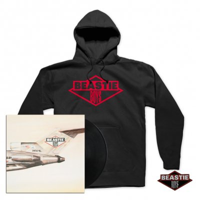 beastie-boys - Licensed To Ill LP + Red Logo Hoodie + Enamel Pin Bundle
