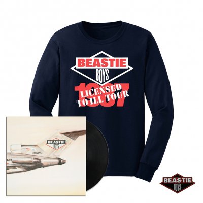 beastie-boys - Licensed To Ill LP + Licensed To Ill Long Sleeve + Enamel Pin Bundle
