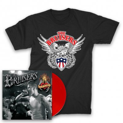 IMAGE | Up In Flames LP (Red) + Eagle T-Shirt (Black)
