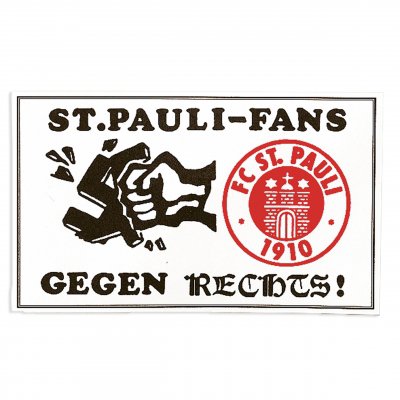 FC St Pauli - 50pc St Pauli Fans Gegen Rechts Sticker Pack