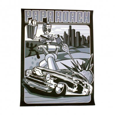 papa-roach - Robot Bomber Car Print