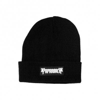 papa-roach - Papa Roach Leather Patch Beanie